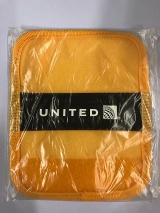 United Airlines Yellow Luggage Handle Wrap