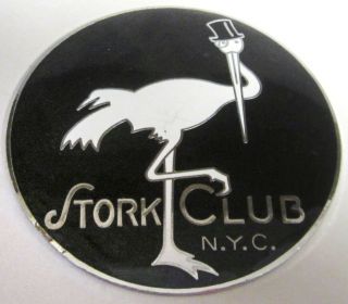 Stork Club Night Club Nyc Auto Car Radiator Grill License Cracked Usa