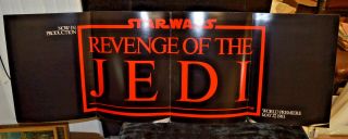 Revenge Of The Jedi 1982 Trade Insert Promo Poster Star Wars