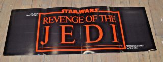REVENGE OF THE JEDI 1982 Trade Insert promo poster STAR WARS 2