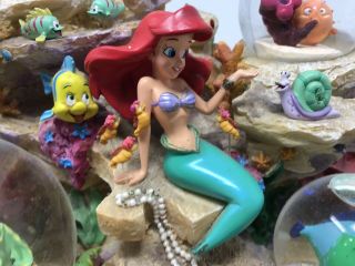 Disney Store Little Mermaid Snow Globe Symphony Under the Sea Music Box 2