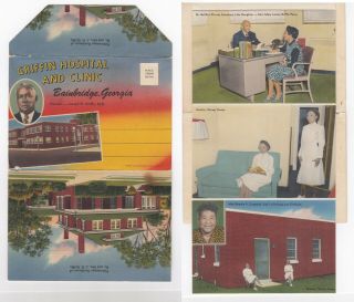 Bainbridge Georgia,  Griffin Hospital Postcard Folder African American