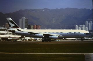 Slide Hong Kong Kai Tak Airport Cathay Pacific A340 - 211 Vr - Hms 1996 Hkg