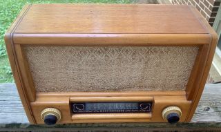 Antique Westinghouse Pretty Well Wood Cabinet Am Tube Radio Vintage