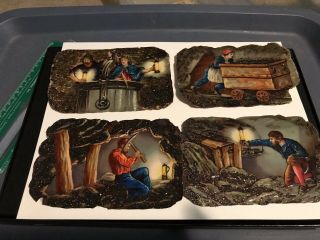 Victorian Cards In Coal Mine