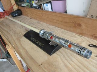 Darth Maul Master Replicas Star Wars Force Fx Bladed Lightsaber 2006 Stand C