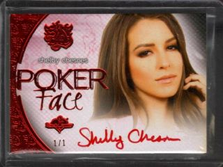 Shelby Chesnes 1/1 2015 Benchwarmer Sin City Auto Poker Face
