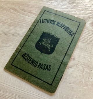 Lithuania 1929 Collectible Passport With German Visa And Revenues
