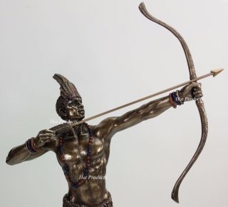 Orisha Ochosi Oshosi Oxosi God Of Hunting Yoruba African Statue Bronze Color
