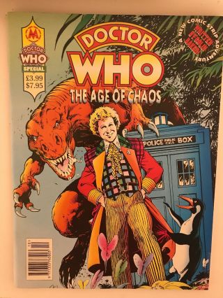 Doctor Who: The Age Of Chaos By Colin Baker Marvel Uk Peri 