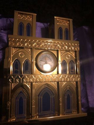 Bulova Disney Hunchback Of Notre Dame Cathedral Collectible Musical Clock Ltd Ed