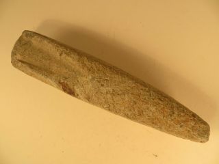 Native American Stone Celt Gouge Adz Artifact 8 Inches X 1 - 5/8 Inches