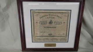 Confederate States Of America Loan Certificate