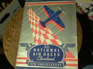 1935 National Air Races Cleveland 15th Anniversary Program