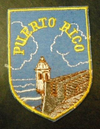 Puerto Rico Embroidered Patch 2 " X 2¾ "