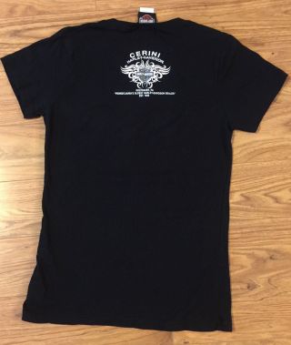 harley davidson motorcycle black fitted womans xl t shirt i love H D CERINI PA 4