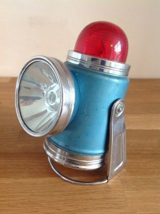 Vintage Car Torch Light Red Dome Retro