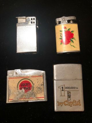 Vintage Lighters Flamex,  Continental,  Japan Piezo Electric