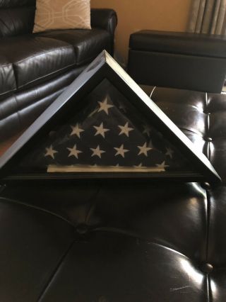 Flag From Uss Arizona In Case