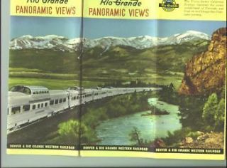 1950s Denver & Rio Grande Western Rr Brochure / Colorful Pictures