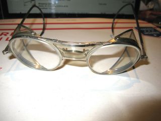 Antique/vintage Bausch & Lomb Very Good Quality Safety Goggles Good Cond.