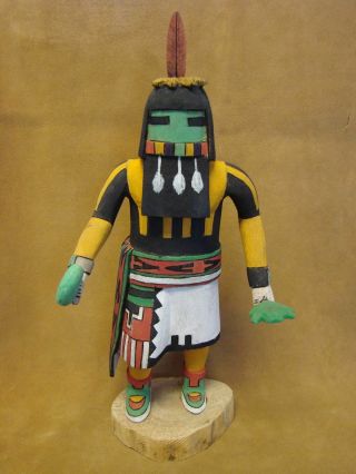 Hopi Indian Hand Carved " Long Hair " Kachina By Deloria Adams Native American