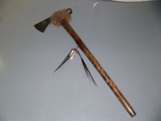 Native Ameican Plains Indian Steel Pipe Tomahawk