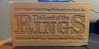 Rare The Lord Of The Rings Trilogy 12 One Hour Cassette Tapes Wood Box Set
