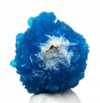 LARGE CAVANSITE Blue Ball Crystal Cluster Mineral Specimen Poona India 3