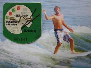 2002 Ocean City Jersey Seasonal Beach Badge/tag 16 Years Old