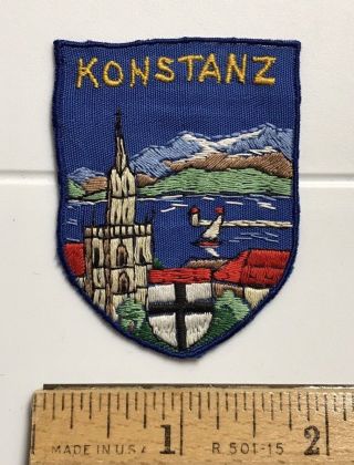 Konstanz Lake Constance Germany German Souvenir Embroidered Patch Badge