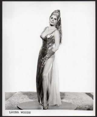 Laura Woods Busty Leggy Burlesque Dancer Vintage Orig Photo 8x10