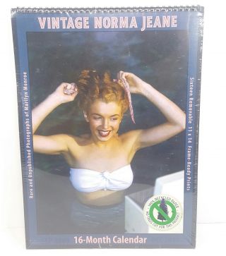 Marilyn Monroe Vintage Norma Jeane 16 Month 2010 Calendar 11 X 14 " Prints
