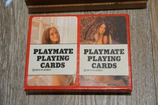 Vintage 1970s Playboy VIP Playing Cards,  Playmate Playing Cards & Swizzle Sticks 7