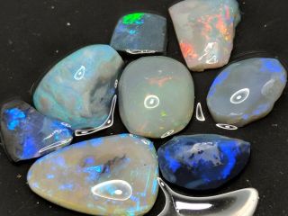 Nr Bench - Up 26cts Opal Rubs From Lightning Ridge Rough Lapidary