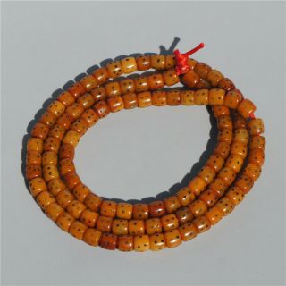 8×7mm Tibetan Old Deer Bone Prayer Beads 108 Bucket Bead Lucky Hand String 3