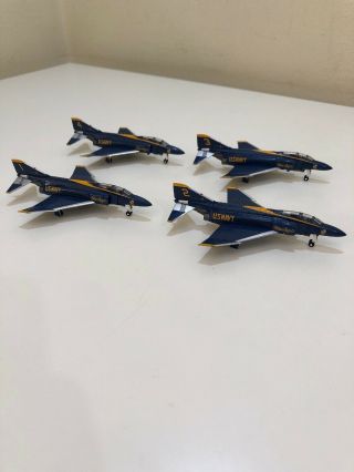 Herpa Wings 1:200 F - 4 Phantom Blue Angels 1,  2,  3 & 4 Unboxed