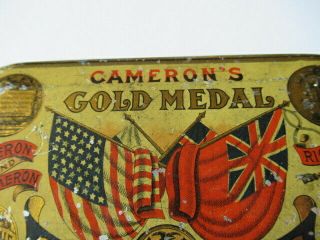 Vintage Tobacco Tin - - Cameron ' s Gold Medal Cut Plug tobacco 2