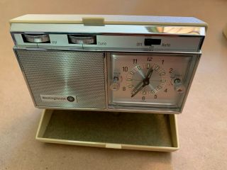 Vintage Westinghouse Travel Alarm Clock Radio 1960s Japan