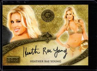 Heather Rae Young 2016 Benchwarmer Gold Auto Preview
