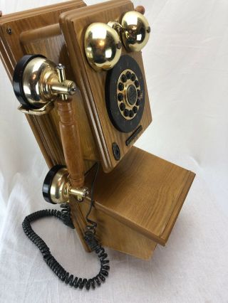 Retro Wall Telephone Vintage Wood Old Country Kitchen Crosley Cr92 Oak