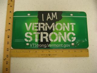 Vermont I Am Vermont Strong License Plate Vt Tag Booster Hurricane Irene 2012 1