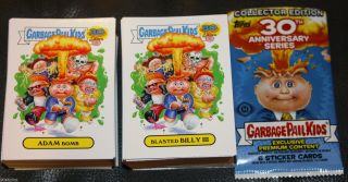 2015 Garbage Pail Kids 30th Anniversary Complete Set 220 Cards,  Wrapper 1st Gpk