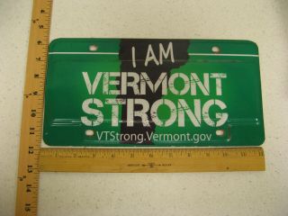 Vermont I Am Vermont Strong License Plate Vt Tag Booster Hurricane Irene 2012 2