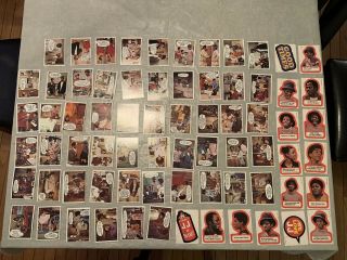 1975 Good Times Tv Show Complete Trading Card Set Of 55 & 19 Stickers Nm