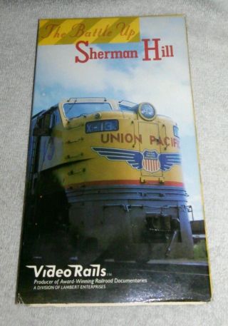 The Battle Up Sherman Hill Vhs 1989 Video Rails Railroad Train Pay
