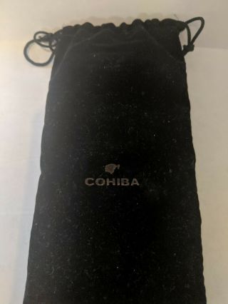 Cohiba 2 Double Crocodile Embossed Cigar Case Travel Holder W/cutter