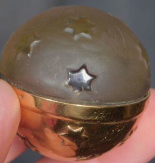 Magie de Lancome Gilt Brass Frosted French Crystal Perfume Bottle Star Orb World 6