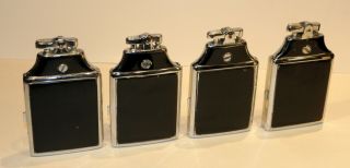 4 - 1930 ' s - 1940 ' s art deco enamel ronson mastercase case lighters 2