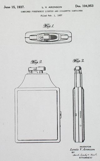 4 - 1930 ' s - 1940 ' s art deco enamel ronson mastercase case lighters 4
